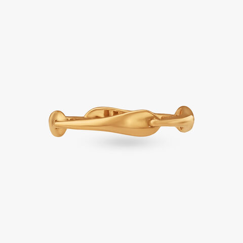 Interlock Flow Gold Ring
