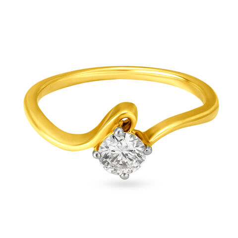 Sundrop Solitaire Finger Ring