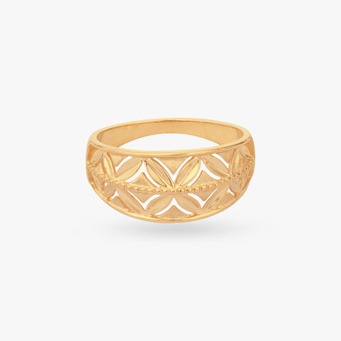 Regal Lattice Gold Ring alternate view 1