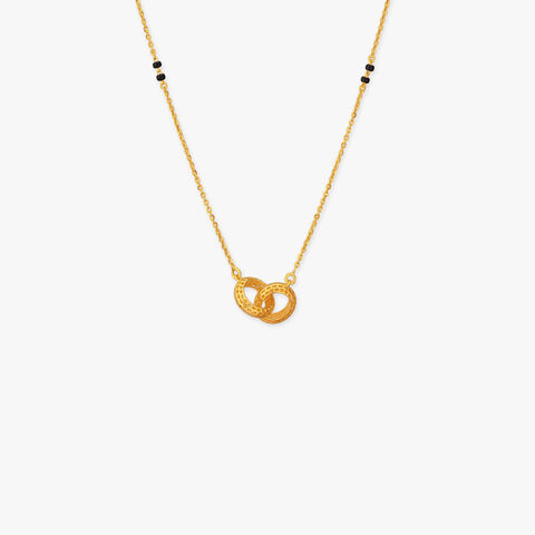 Twin Orbit Gold Mangalsutra