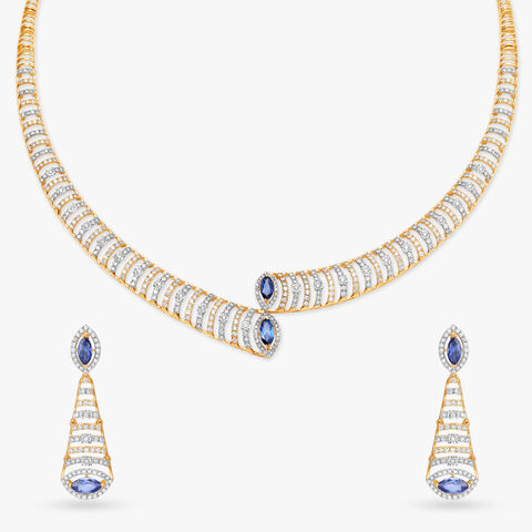 Locks of Love Natural diamond Necklace Set