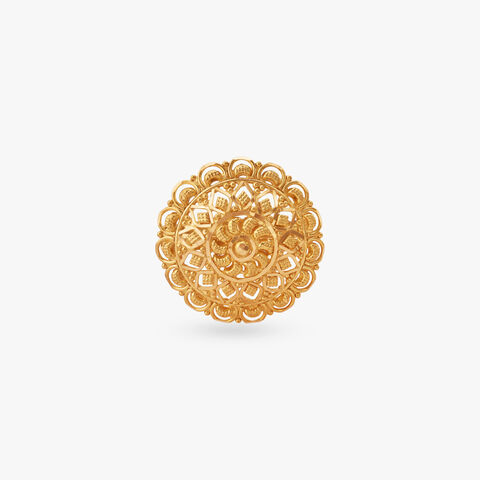 Royal Crest Gold Ring