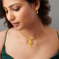 Floral Mesh Necklace Set,,hi-res image number null