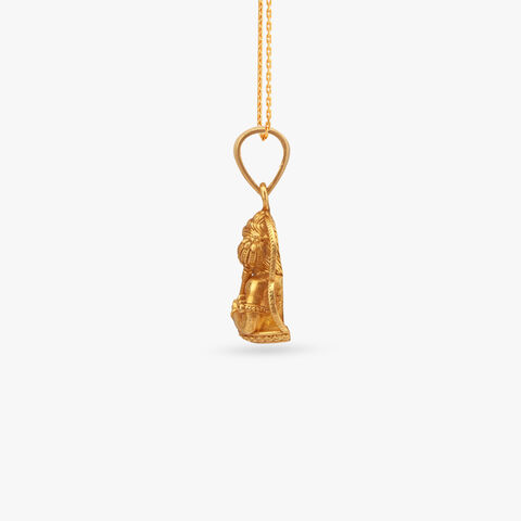Hanuman Aura Gold Pendant for Men