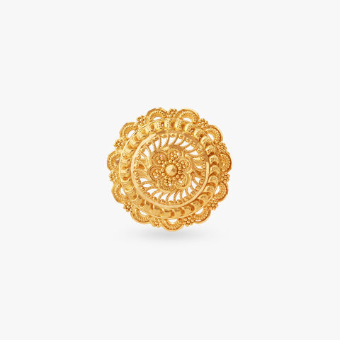 Opulent Heritage Gold Ring