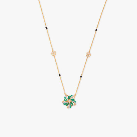 Verdant Bloom Diamond Mangalsutra