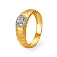 Dazzling Minimal Diamond Ring for Men,,hi-res image number null