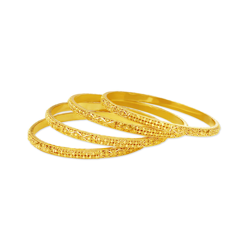 22K Gold bangles from Tanishq  South India Jewels