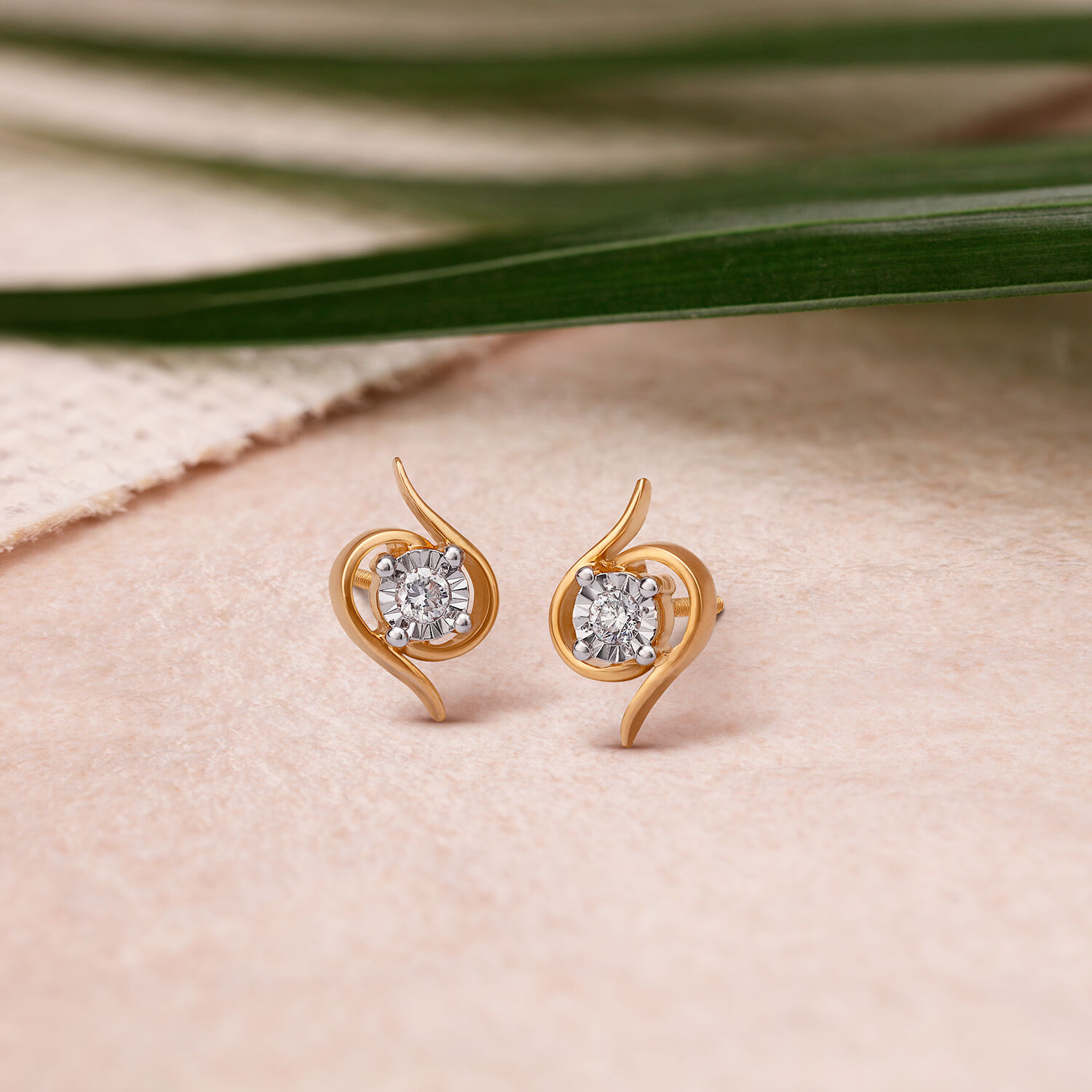 Buy Cz Diamond Studs Earrings Gold & Silver, Cubic Zirconia Small Earrings  Studs, Minimalist Earrings, Gifts for Her Online in India - Etsy