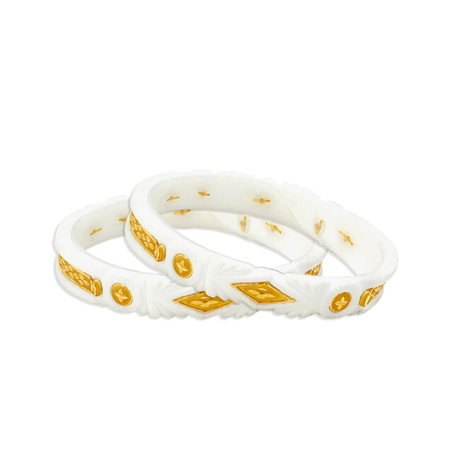Captivating Shankha Gold Bangle