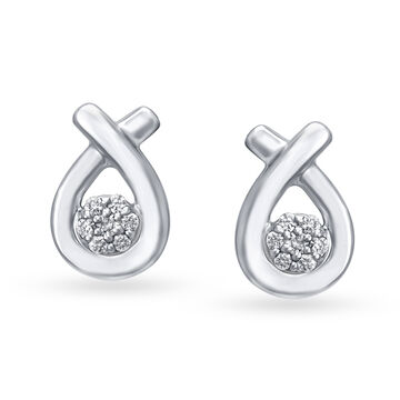 Exotic Diamond Floral Stud Earrings