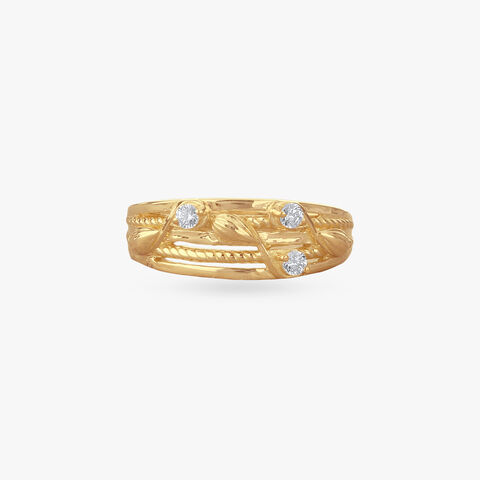 Braided Glint Gold Ring alternate view 1