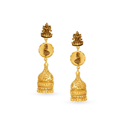 Divine Gold Drop Earrings