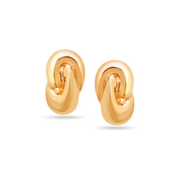 Mamma Mia 14 KT Yellow Gold Delightful Bubbles Stud Earrings for Kids