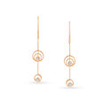 Dazzling Diamond Hoop Earrings in Rose Gold,,hi-res image number null