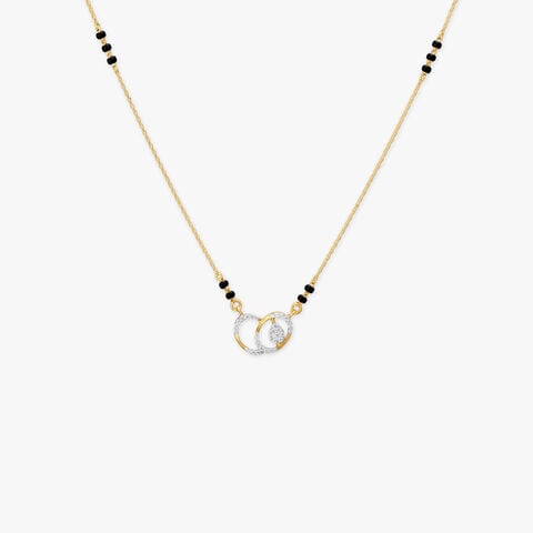 Linked Halo Diamond Mangalsutra