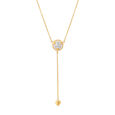 Brilliant 14kt Yellow Gold & Diamond Pendant with Chain,,hi-res image number null
