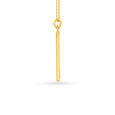 V Cut Motif Gold Pendant For Men,,hi-res image number null