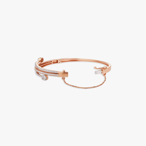 Graceful Drape Diamond Bangle