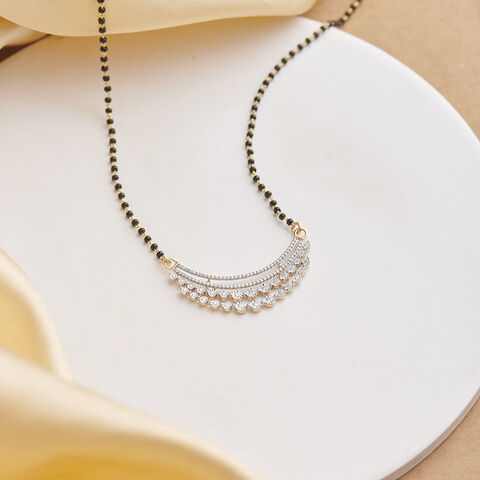 Stunning Minimal Diamond Mangalsutra
