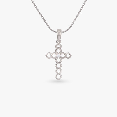 Celestial Cross Silver Pendant