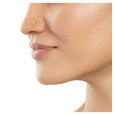 14KT Yellow Gold Diamond Nose Pin,,hi-res image number null