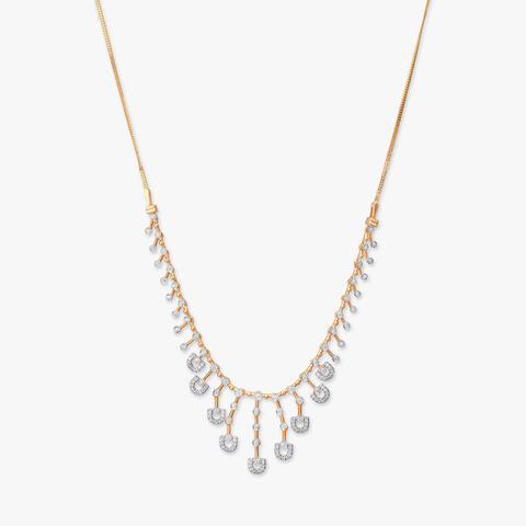 Gleaming Grandeur Diamond Necklace Set