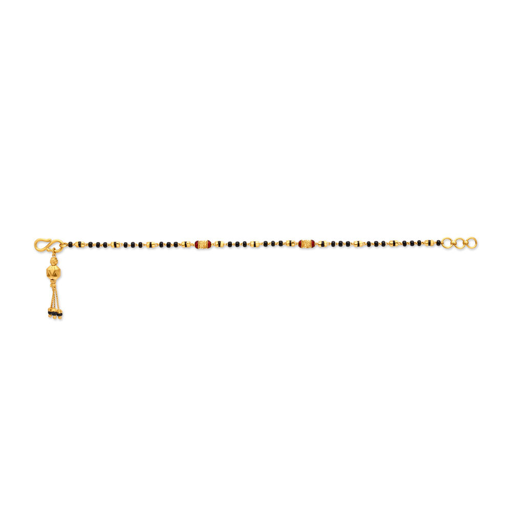 Bracelet mangalsutra gold top
