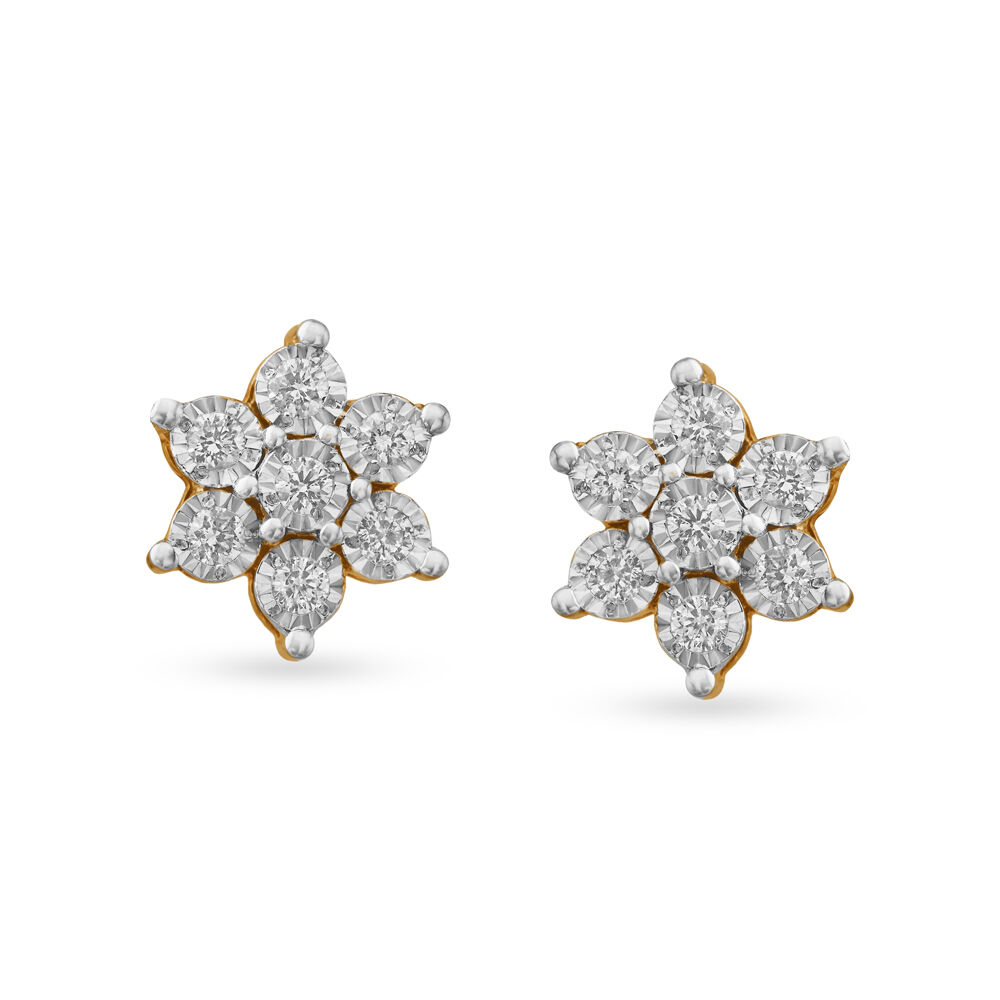 Exquisite White Gold and Diamond Drop Earrings