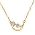 Mamma Mia 14 KT Yellow Gold Luna Love  Pendant with Chain for Kids,,hi-res image number null