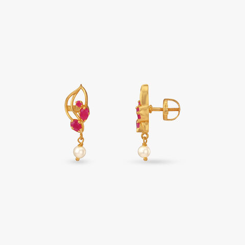 Eternal Grace Gold Drop Earrings