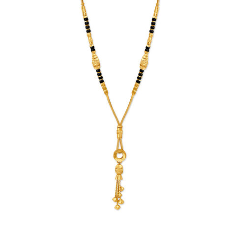Aesthetic Yellow Gold Ring Mangalsutra