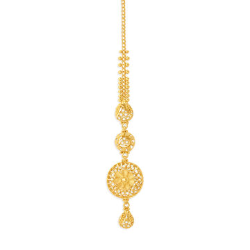 Marvellous Gold Maang Tikka for the Bihari Bride