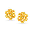 Flashy Floral Stud Earrings,,hi-res image number null