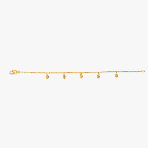 Ornate Droplet Gold Bracelet