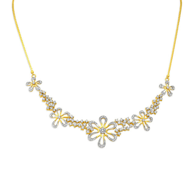 Diandra Diamond Floral Necklace,,hi-res image number null