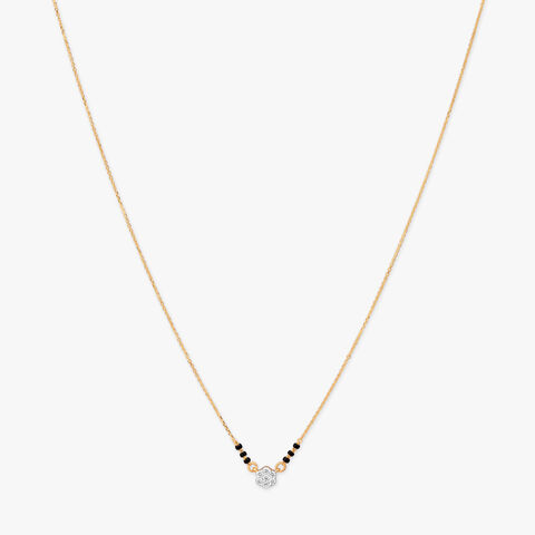 Floral Charm Diamond Mangalsutra