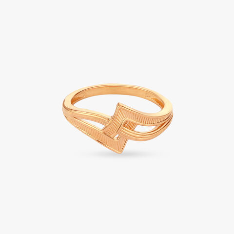 Flowing Ribbon Gold Ring alternate view 1