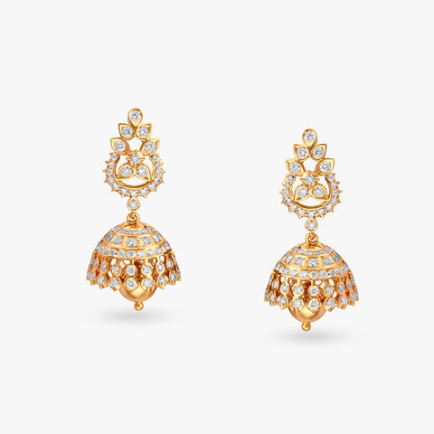 Royal Diamond Jhumka Earrings