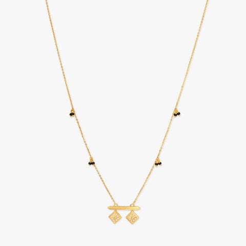 Swinging Grid Gold Mangalsutra