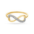 14KT Yellow Gold Forever And Ever Finger Ring,,hi-res image number null