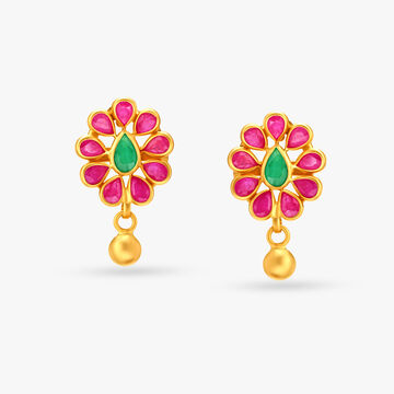 Serene Gold Drop Earrings