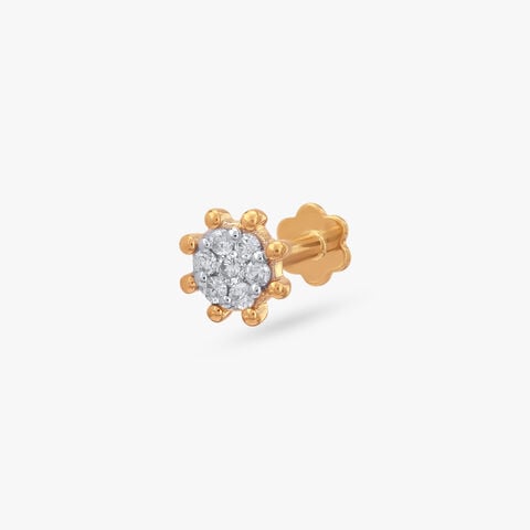 Daisy Sparkle Diamond Nose Pin