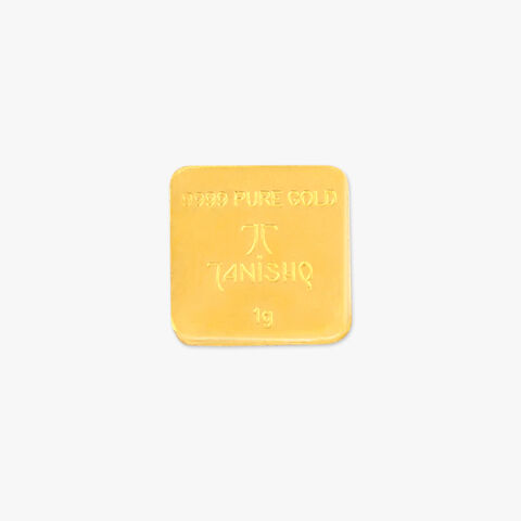 1 gram 24 Karat Gold Coin with Lakshmi Ganesha Motif