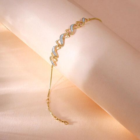 Radiant Crisscross Diamond Bracelet