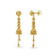 Shimmering Gold Drop Earrings,,hi-res image number null