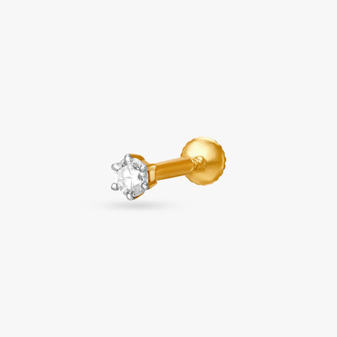 Sublime Gold and Diamond Nose Pin