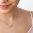 Mamma Mia 14 KT Yellow Gold Luna Love  Pendant with Chain,,hi-res image number null