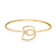 14 KT Yellow Gold Interwoven Elegance Bangle,,hi-res image number null