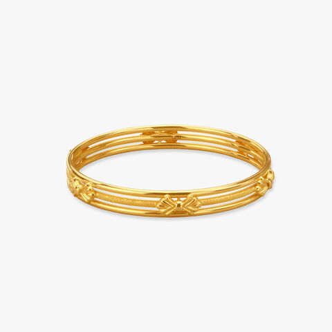 Stunning Layers Gold Bangle